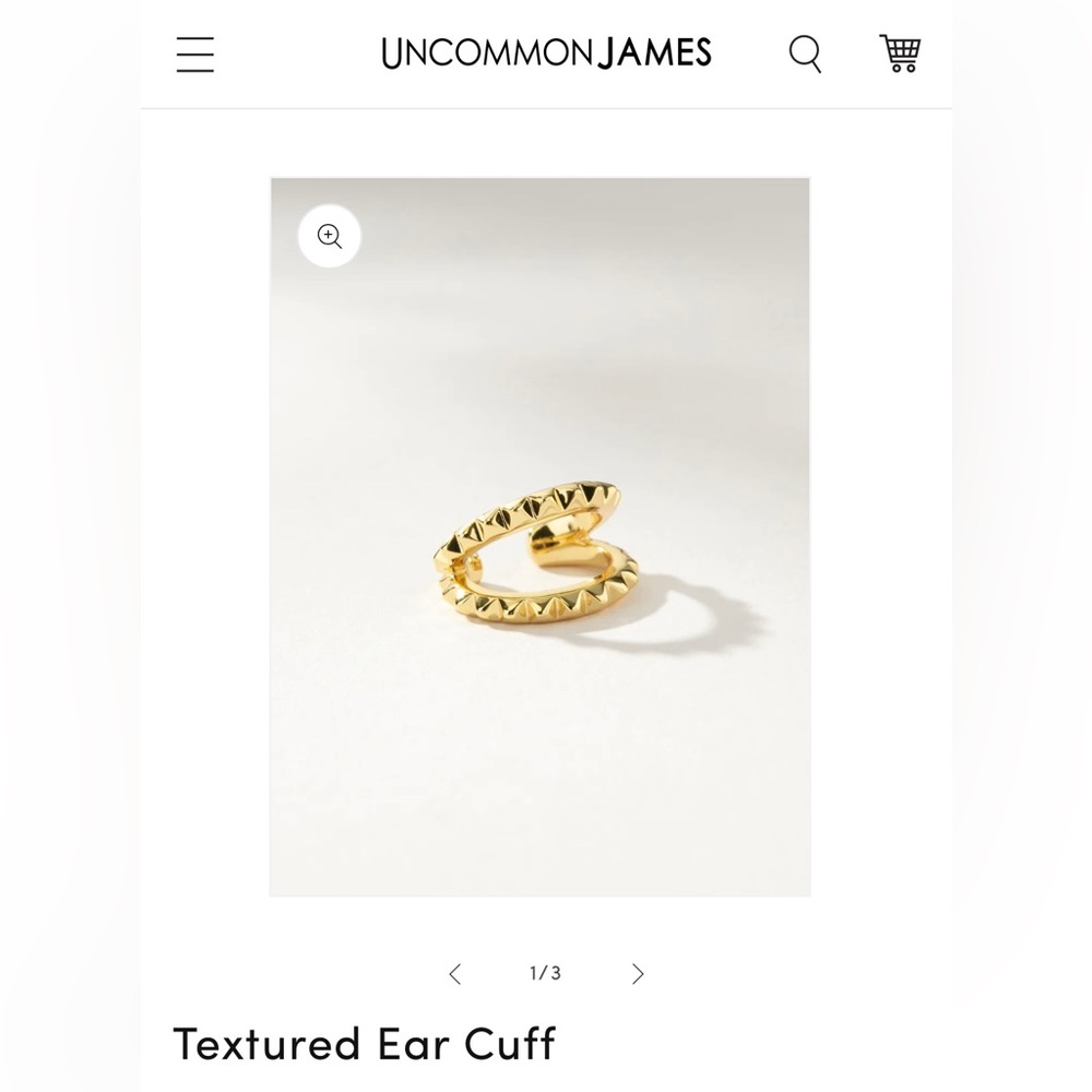 Gold Textured War Cuff